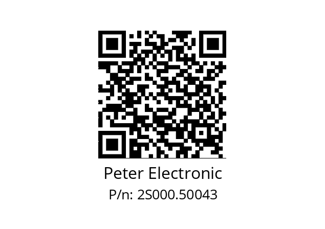   Peter Electronic 2S000.50043