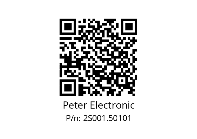   Peter Electronic 2S001.50101