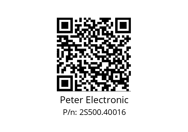   Peter Electronic 2S500.40016