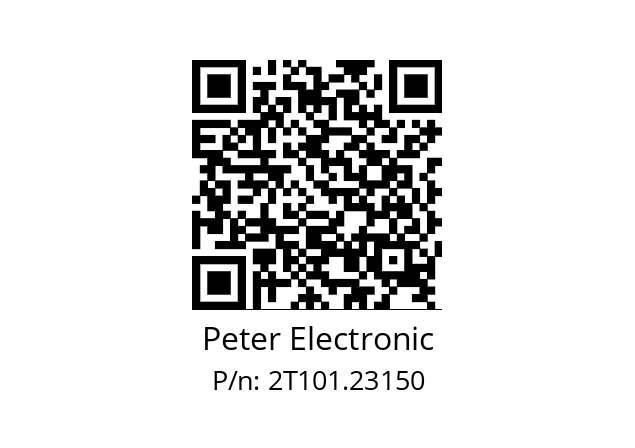   Peter Electronic 2T101.23150