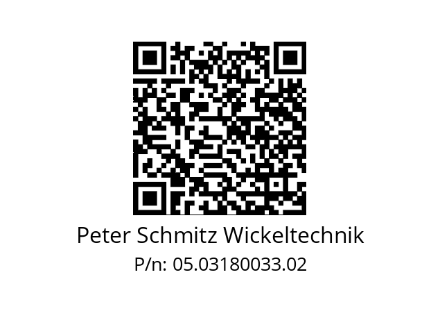   Peter Schmitz Wickeltechnik 05.03180033.02