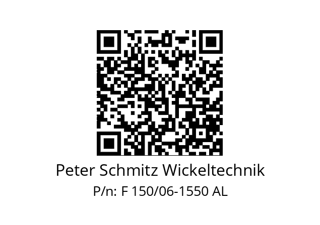   Peter Schmitz Wickeltechnik F 150/06-1550 AL