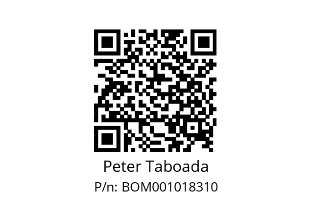   Peter Taboada BOM001018310