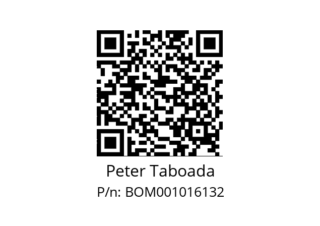   Peter Taboada BOM001016132