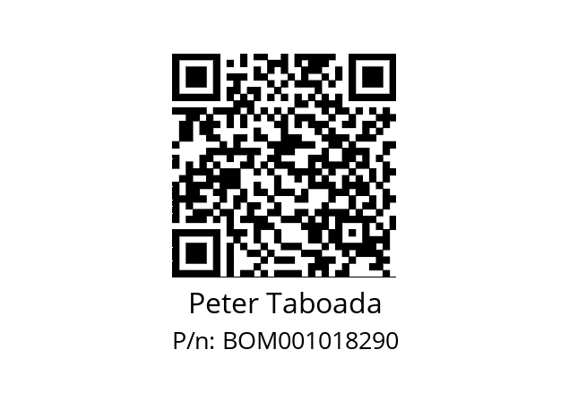   Peter Taboada BOM001018290