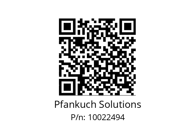   Pfankuch Solutions 10022494