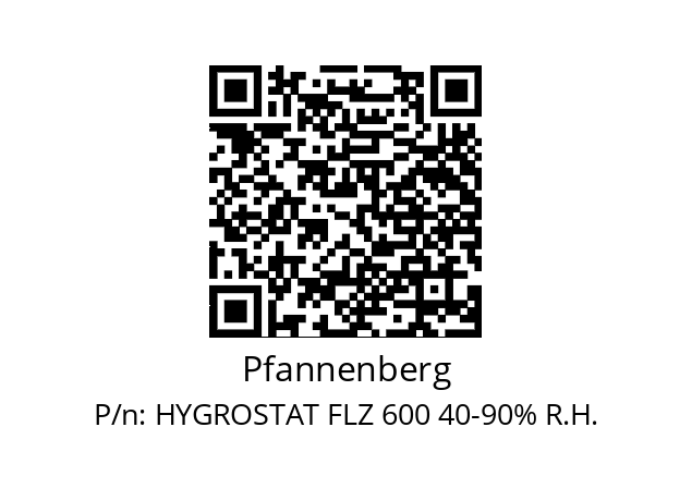   Pfannenberg HYGROSTAT FLZ 600 40-90% R.H.