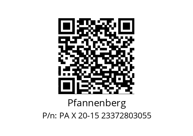   Pfannenberg PA X 20-15 23372803055