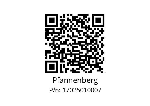   Pfannenberg 17025010007