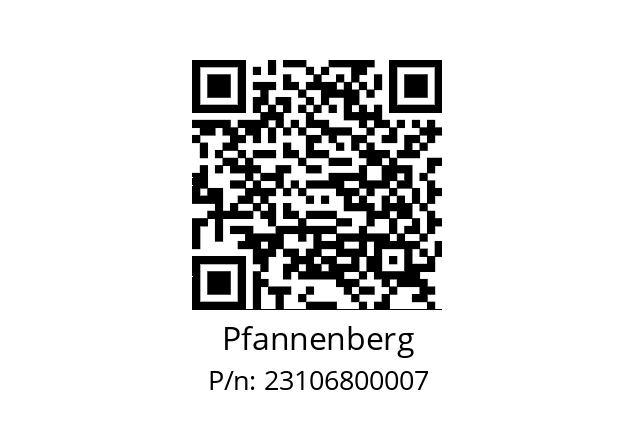   Pfannenberg 23106800007