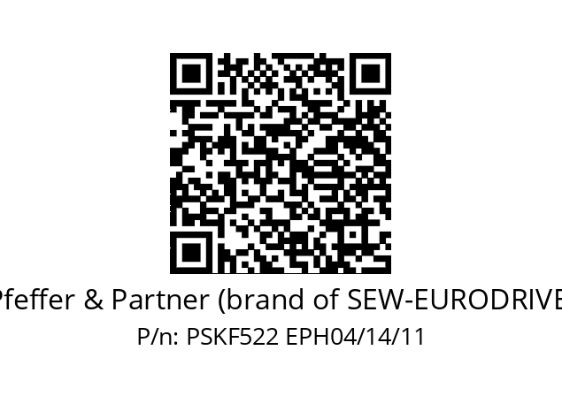   Pfeffer & Partner (brand of SEW-EURODRIVE) PSKF522 EPH04/14/11