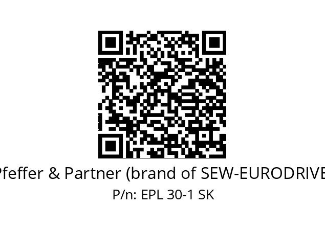   Pfeffer & Partner (brand of SEW-EURODRIVE) EPL 30-1 SK