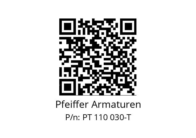   Pfeiffer Armaturen PT 110 030-T