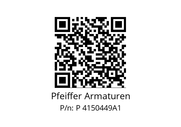   Pfeiffer Armaturen P 4150449A1