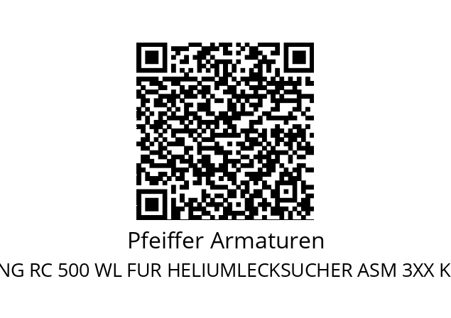   Pfeiffer Armaturen FERNBEDIENUNG RC 500 WL FUR HELIUMLECKSUCHER ASM 3XX KABELLOS BIS 100 M