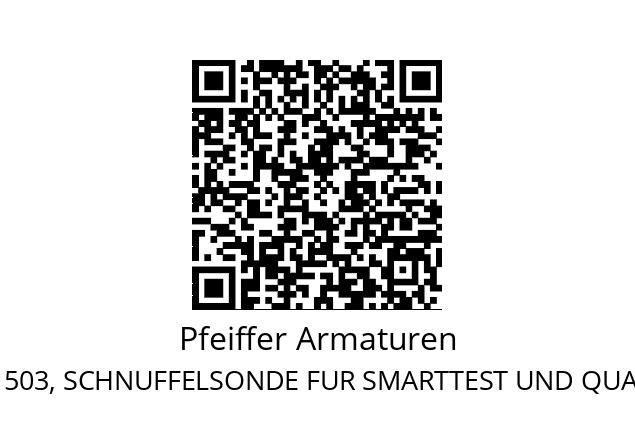   Pfeiffer Armaturen LP 503, SCHNUFFELSONDE FUR SMARTTEST UND QUALYTEST