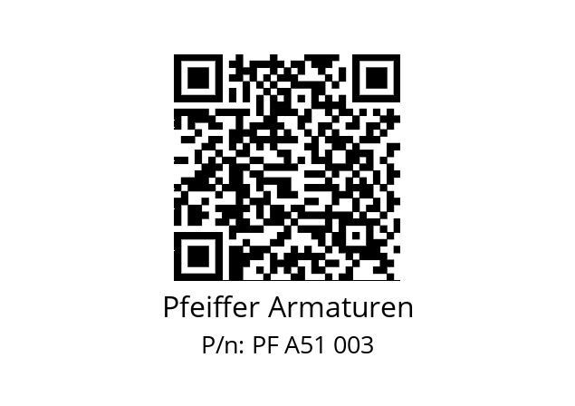   Pfeiffer Armaturen PF A51 003