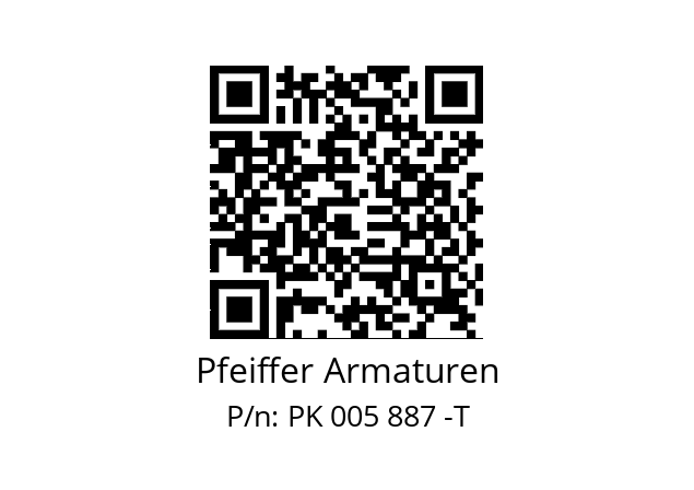   Pfeiffer Armaturen PK 005 887 -T