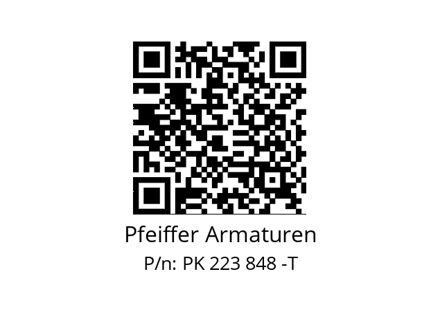   Pfeiffer Armaturen PK 223 848 -T