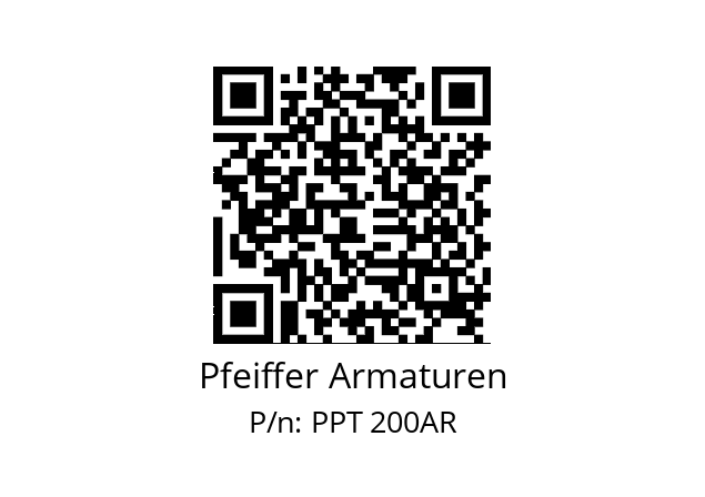   Pfeiffer Armaturen PPT 200AR