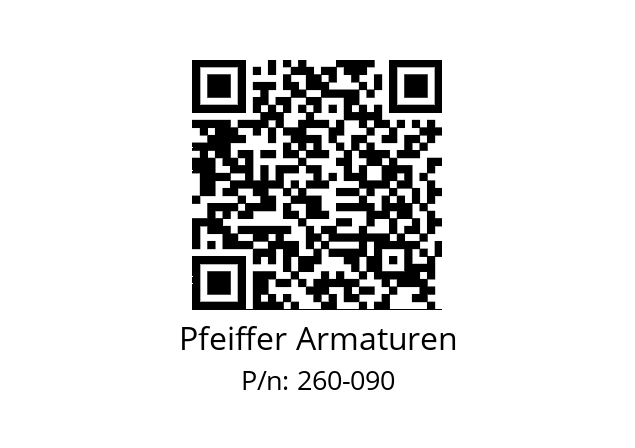   Pfeiffer Armaturen 260-090