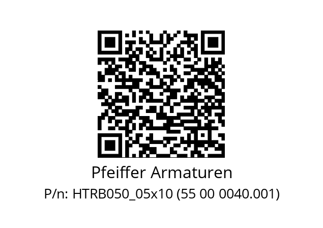   Pfeiffer Armaturen HTRB050_05x10 (55 00 0040.001)