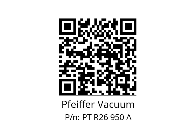   Pfeiffer Vacuum PT R26 950 A