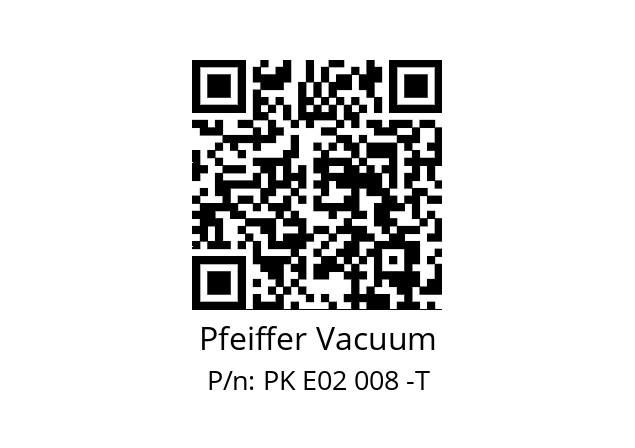   Pfeiffer Vacuum PK E02 008 -T