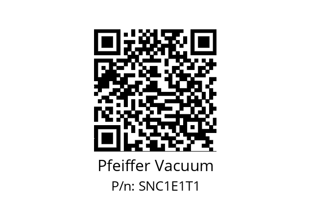   Pfeiffer Vacuum SNC1E1T1