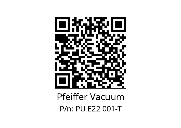   Pfeiffer Vacuum PU Е22 001-Т