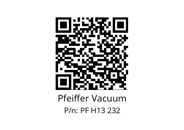   Pfeiffer Vacuum PF H13 232