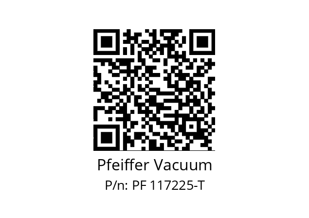   Pfeiffer Vacuum PF 117225-T