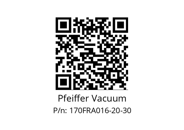   Pfeiffer Vacuum 170FRA016-20-30