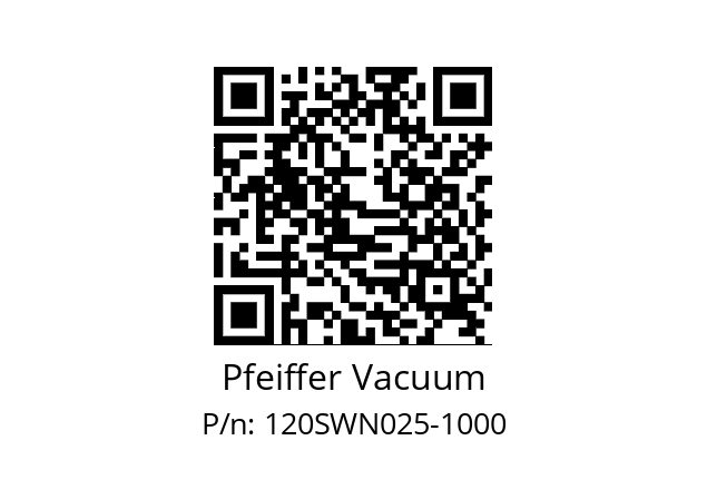   Pfeiffer Vacuum 120SWN025-1000