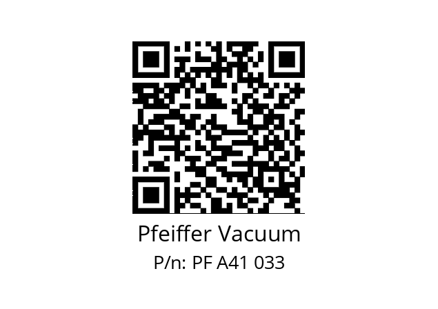   Pfeiffer Vacuum PF A41 033