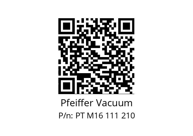   Pfeiffer Vacuum PT M16 111 210