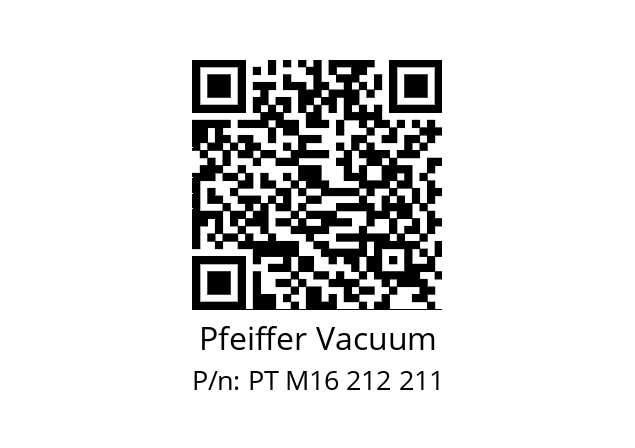   Pfeiffer Vacuum PT M16 212 211