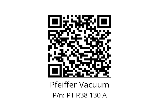   Pfeiffer Vacuum PT R38 130 A