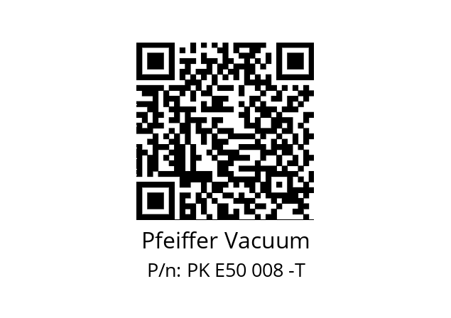   Pfeiffer Vacuum PK E50 008 -T