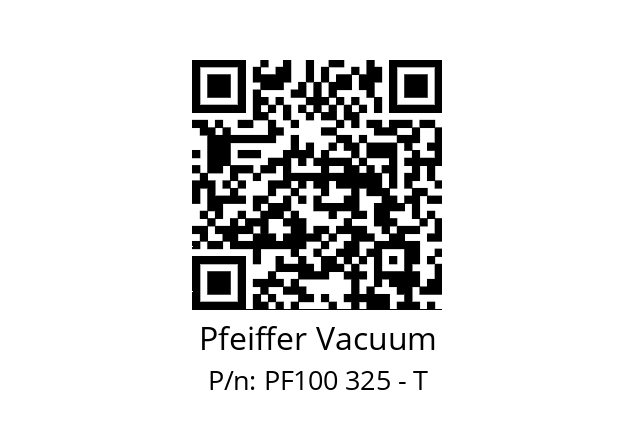   Pfeiffer Vacuum PF100 325 - T