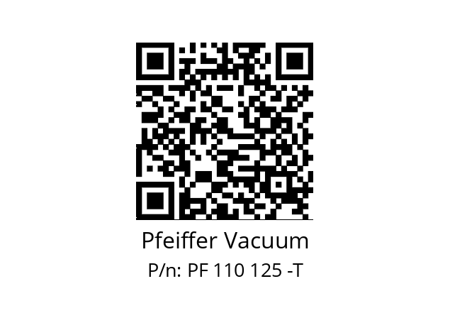   Pfeiffer Vacuum PF 110 125 -T