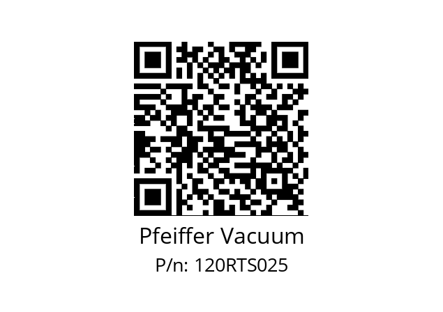   Pfeiffer Vacuum 120RTS025