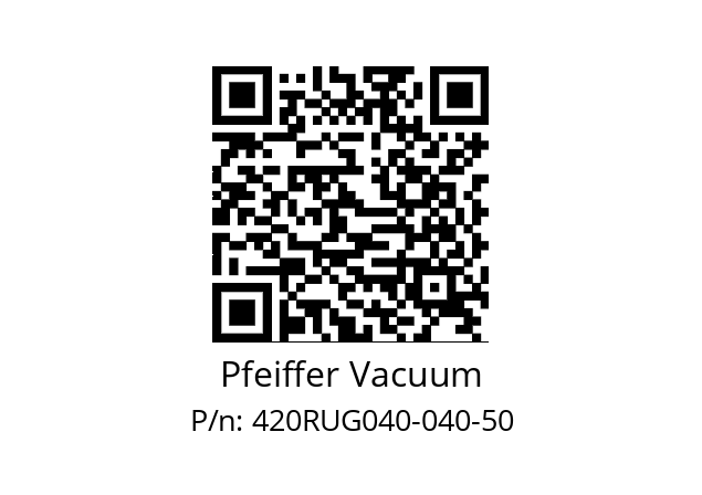   Pfeiffer Vacuum 420RUG040-040-50