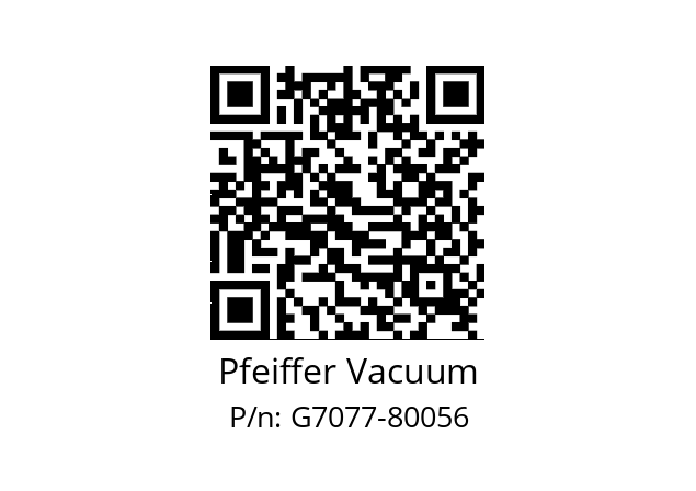   Pfeiffer Vacuum G7077-80056