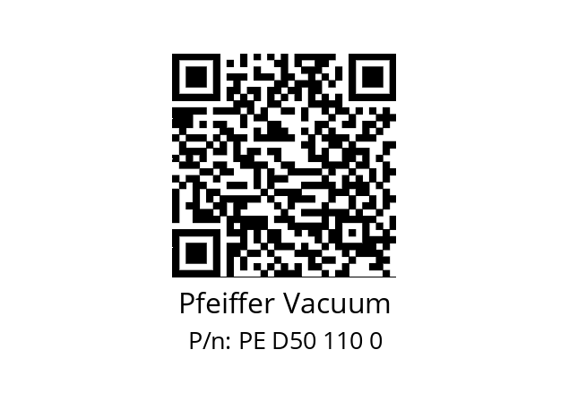   Pfeiffer Vacuum PE D50 110 0