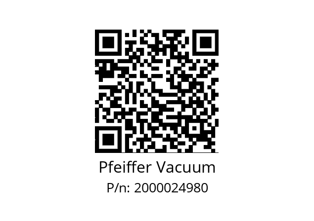   Pfeiffer Vacuum 2000024980