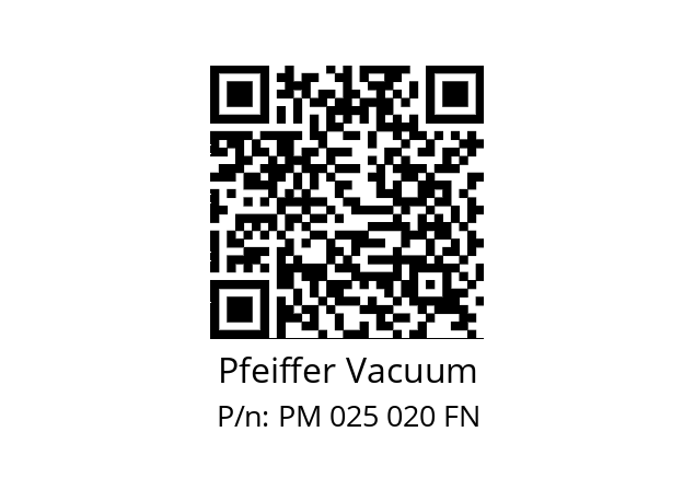   Pfeiffer Vacuum PM 025 020 FN