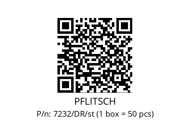   PFLITSCH 7232/DR/st (1 box = 50 pcs)