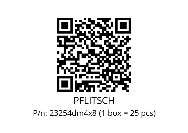   PFLITSCH 23254dm4x8 (1 box = 25 pcs)