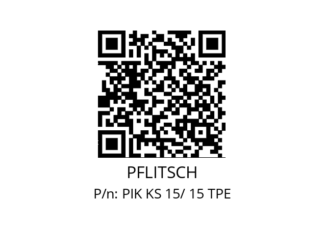   PFLITSCH PIK KS 15/ 15 TPE